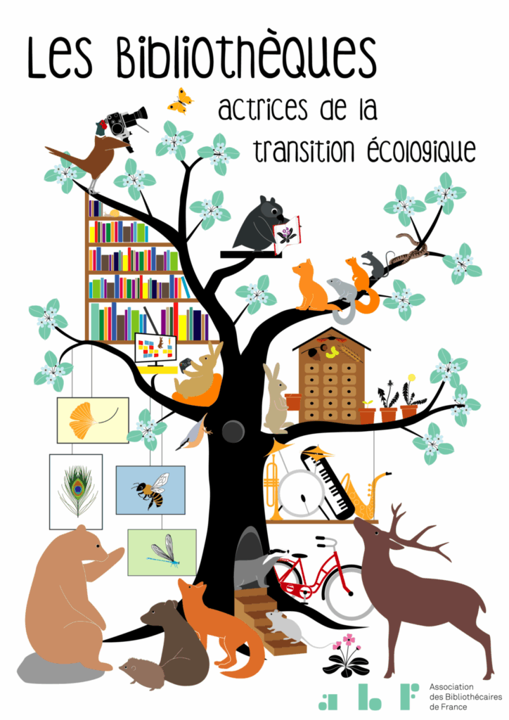 Les bibliothèques actrices de la transition écologique : illustration (Copyright Emilie Vast)